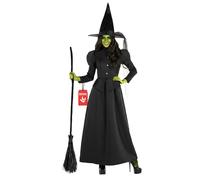 Morph Costume Strega Donna - Vestito Musicale Halloween con Cappello, Abito per Feste e Party a Tema Streghe., S