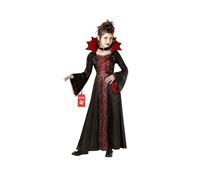 Morph Costume Vampira Bambina - Vestito Halloween Vampiro per Bambina, Abito Spaventoso per Feste e Compleanni., M