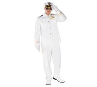 Morph Costumes Capitano Marina Uomo - Divisa Militare, Vestito Carnevale Marinaio per Halloween, Feste e Party., L