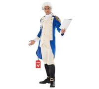 Morph Costumes Costume George Washington Uomo - Vestito Carnevale Storico per Halloween, Compleanni e Party, M