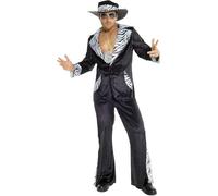 Morph Costumes Costume Pappone Nero - Vestito Anni 70 Uomo per Carnevale, Halloween, Compleanni e Party a Tema, XL