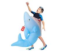 Morph Costumes Costume Squalo Bambino - Vestito Carnevale Gonfiabile per Halloween, Compleanni e Party. Divertente e Unico., Taglia Unica
