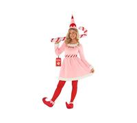 Morph Vestito Elfo Donna Rosa - Costume Natalizio Elfo per Donna, Abito Festivo per Natale e Feste, Vestiti Elfa Donna, M