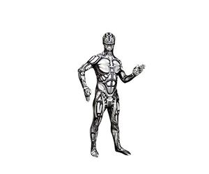 Morphsuit, costume da mostro, motivo: teschio e ossa