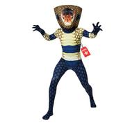 Morphsuits Costume Cobra Bambini, Tuta Serpente Halloween Bambini | Tuta Intera Verde con Cappuccio, Stampa a Scaglie, Chiusura con Zip, Perfetto per Halloween, Ideale per il Cosplay