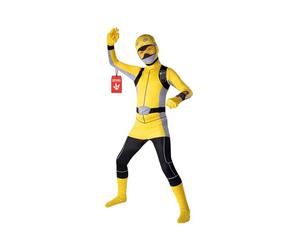Morphsuits Costume da Power Ranger giallo per bambini, Power Rangers, costume da supereroe per ragazzi e ragazze, taglia M