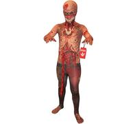 Morphsuits Costume Mostro Horror Bambini, Tuta Halloween Bambini | Tuta Intera Rossa, Stampa a Effetto Viscerale, Chiusura con Zip, Perfetto per Halloween, Ideale per il Cosplay