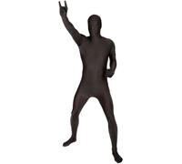 Morphsuits Costume Tuta Integrale Nera Uomo, Costume Halloween Uomo | Tuta Integrale con Cappuccio & Maschera, Chiusura con Zip, Perfetto per Halloween, Ideale per il Cosplay