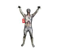 Morphsuits Travestimento, Costume | Tuta Integrale Blu con Cappuccio, Stampa Teschio e Ossa, Chiusura con Zip, Perfetto per Halloween, Ideale per il Cosplay