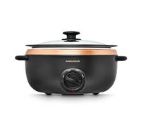 Morphy Richards 461016EE Sear & Stew Slowcooker 6,5 l, oro rosa, alluminio