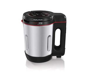 Morphy Richards 501027 - Padella compatta per sauté e zuppe, in acciaio inox, 900 W, 1 litro, alluminio spazzolato e nero