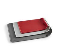 Morphy Richards Set di taglieri, 3 pezzi, piccolo, medio, grande, bordo alto, design senza schizzi, scolapasta integrato, grattugiato per aglio e zenzero, design in scala, antiscivolo, anello per