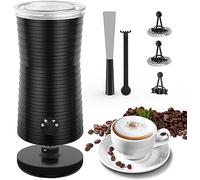 Morpilot Automatic Electric Milk Frother, 4 Modes for Hot/Cold Milk Foam, Non-stick Coating, Non-Slip Frother for Cappuccino, Macchiato, Caffè Latte, etc.