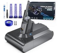 Morpilot Batteria di Ricambio per V7, 8000mAh Batteria per Dyson V7, Adatto per Motorhead Animal Trigger Pro Fluffy Mattress Absolute Aspirapolvere con 3 Filtri