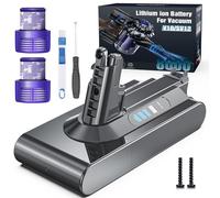 Morpilot Batteria per Dyson V10 SV12 8000mAh Dyson V10 SV12 Batteria per Cyclone, Animal, Absolute, Motorhead, Fluffy Aspirapolvere, 2 Filtri