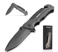 Morpilot Coltello da Caccia, Lama in Acciaio Inossidabile 3CR13, Ergonomico 220g Piegata Portatile per attività di Sopravvivenza All'aperto