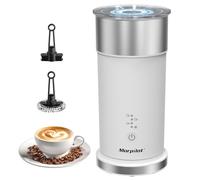 Morpilot Montalatte Elettrico 4 in 1, Cappuccinatore Automatico, Schiumatore Latte con Schiuma Calda e Fredda, Latte Caldo, Capacità 115 ml/240 ml, per Cappuccino e Latte Macchiato, Bianco