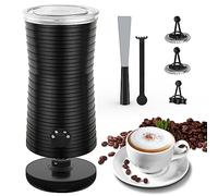 Morpilot Montalatte Elettrico Automatico, Cappuccinatore, Schiumatore Latte 4 in 1, Libera Scelta dello Spessore della Schiuma, Silenzioso e Rivestimento Antiaderante- Nero
