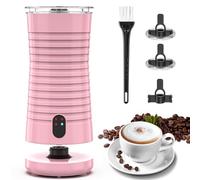 Morpilot Montalatte Elettrico Automatico, Cappuccinatore, Schiumatore Latte 4 in 1, Libera Scelta dello Spessore della Schiuma, Silenzioso e Rivestimento Antiaderante - Rosa