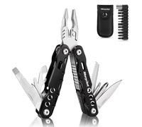 morpilot Pinza Multiuso 25 in 1 Morpilot Pinza Multifunzione Strumenti In Acciaio Inossidabile con 11 Punte per Cacciavite con Clip per Tasca Impermeabilità IPX4 Per Campeggio, Sopravvivenza, Emergenza