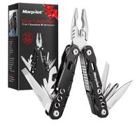 Morpilot Pinza Multiuso 25 in 1, Pinza Multifunzione in Acciaio con 11 Punte per Cacciavite con Clip per Tasca Impermeabilità IPX4 Per Campeggio, Sopravvivenza, Emergenze