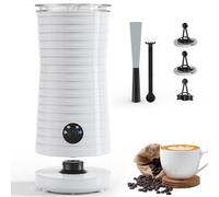 Morpilot Schiumatore per latte elettrico 4 in 1 con schiuma calda fredda e riscaldatore latte, emulsionatore automatico 400 W 240 ml per cappuccino macchiato latte