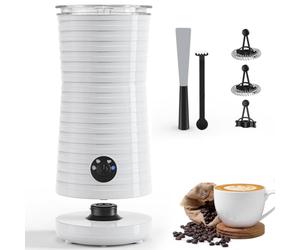 Morpilot Schiumatore per latte elettrico 4 in 1 con schiuma calda fredda e riscaldatore latte, emulsionatore automatico 400 W 240 ml per cappuccino macchiato latte