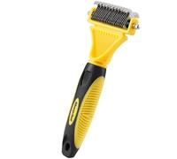 Morpilot Spazzola per Cani e Gatti Pettine per Cani Doppia Faccia per Cardatore per la Rimozione del pelo Spazzola Pelo Lungo per Toelettatura