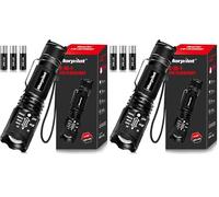 morpilot Torcia UV 2 in 1, LED Luce Nera 500 Lumen, Messa a Fuoco Regolabile, Rilevatore di Urina e Banconote da Compagnia, Impermeabile IPX4, Rilevatori di Macchie di Urina Animale, con 3 Batterie
