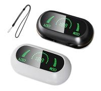 Morrat Cuffie con clip per l'orecchio 2025 nuove cuffie wireless a conduzione ossea cuffie intelligenti con impronte digitali touch Bluetooth Sport Headset V5.2 con display intelligente LED (nero