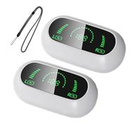Morrat Cuffie con clip per l'orecchio 2025 nuove cuffie wireless a conduzione ossea cuffie intelligenti con impronte digitali touch Bluetooth Sport Headset V5.2 con display intelligente LED (nero