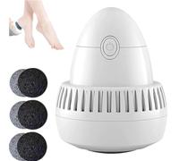 Morrat Foot Grinder - Advanced Morrat Foot Grinder with Dual Roller System & Integrated Vacuum, Portable USB Rechargeable Pedicure Tool for Hard Skin and Dry Heels (6 Grinding head)