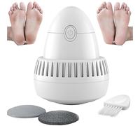 Morrat Foot Grinder, Electric Callus Remover for Feet Professional with Vacuum Adsorption Foot Grinder 2 Speed 2 Grinding Heads, Ideal for Dead Skin/Powerful Exfoliation