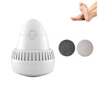 Morrat Foot Grinder, Electric Foot Callus Remover, Automatic Electric Foot Grinder Skin Hard Rupture Trimmer Dead Skin, with Built-in Vacuum/ 2 Grinding Heads (1+2)