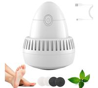 Morrat Foot Grinder, Morrat Electric Foot Grinder, Wireless Portable ElectricFoots Grinders, with Vacuum Adsorption, 2 Speed Levels & 2 Grinding Heads, for Dead/Dry Skin (1 pcs-4)