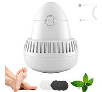 Morrat Foot Grinder, Morrat Electric Foot Grinder, Wireless Portable ElectricFoots Grinders, with Vacuum Adsorption, 2 Speed Levels & 2 Grinding Heads, for Dead/Dry Skin (1 pcs-6)