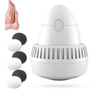 Morrat Foot Grinder, New Electric Foot Grinder Skin Hard Rupture Skin Trimmer Dead Skin with Dual Rolle, Wireless and portable, for Calluses (Grinder+6 Replace Head)