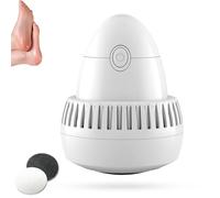Morrat Foot Grinder, New Electric Foot Grinder Skin Hard Rupture Skin Trimmer Dead Skin with Dual Rolle, Wireless and portable, for Calluses (Grinder+2 Replace Head)
