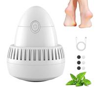 Morrat Foot Grinder, New Wireless Portable Electric Foots Grinder, Portable Electric Foot Callus Remover with Built-in Vacuum for Dead Skin & Hard Dry Heels (6*Replace Head)