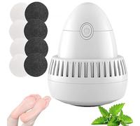 Morrat Foot Grinder - Wireless Portable Electric Foot Grinder, Electric Callus Remover with Vacuum Suction with 2 Speed Settings & Multiple Heads for Dead Skin Removal(8 Replace Head)