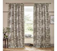Morris&Co. Brook Coppia di tende plissettate foderate jacquard ispirate agli arazzi del bosco (lino, 168 x 229 cm)