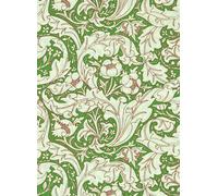 Morris & Co Carta da parati Bachelors Button - Leaf Green/ Sky