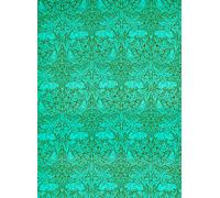 Morris & Co Carta da parati Bird & Anemone - Olive/ Turquoise