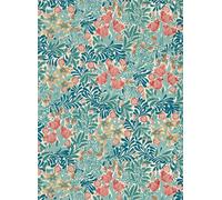 Morris & Co Carta da parati Bower - Indigo/ Barbed Berry