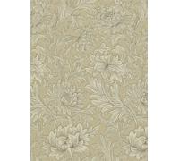 Morris & Co Carta da parati Chrysanthemum Toile - Ivory/ Gold
