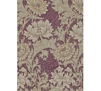 Morris & Co Carta da parati Chrysanthemum - Wine