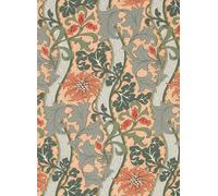 Morris & Co Carta da parati Cornflower - Russet/ Teal
