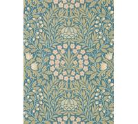 Morris & Co Carta da parati Daisy & Oak - Powder Blue/ Blush