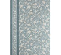 Morris & Co Carta da parati Etched Scrolling Tulip - Faded Indigo