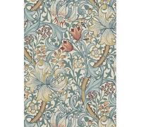 Morris & Co Carta da parati Golden Lily - Slate/ Manilla